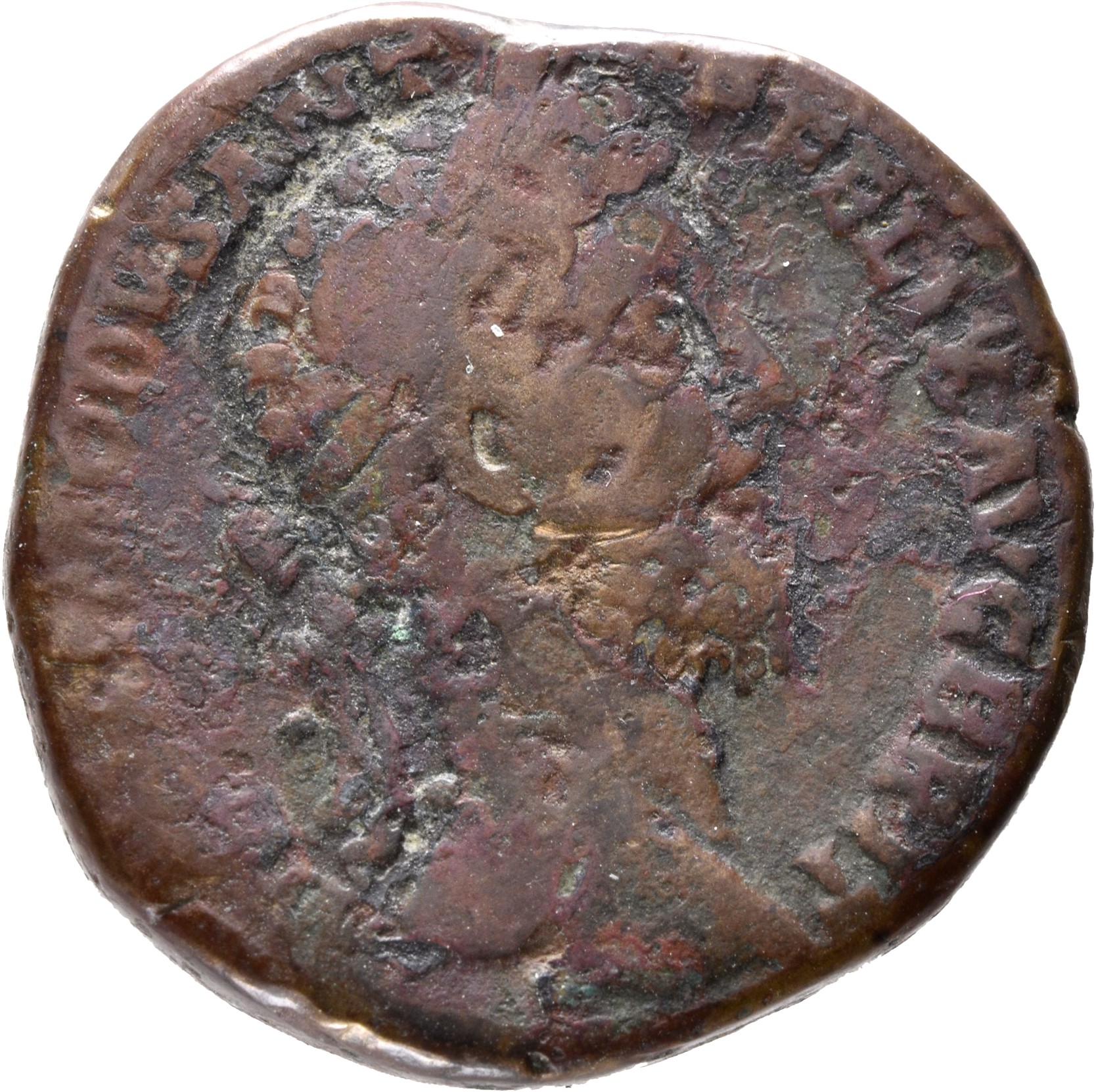 RIC III Commodus 465a Commodus obverse, Head of Commodus, laureate, right