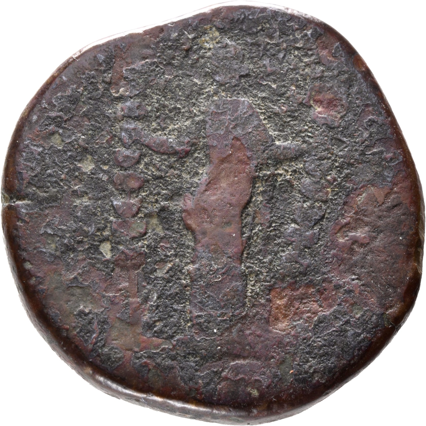 RIC III Commodus 465a Commodus reverse, Concordia, draped, standing left, holding a standard in each hand