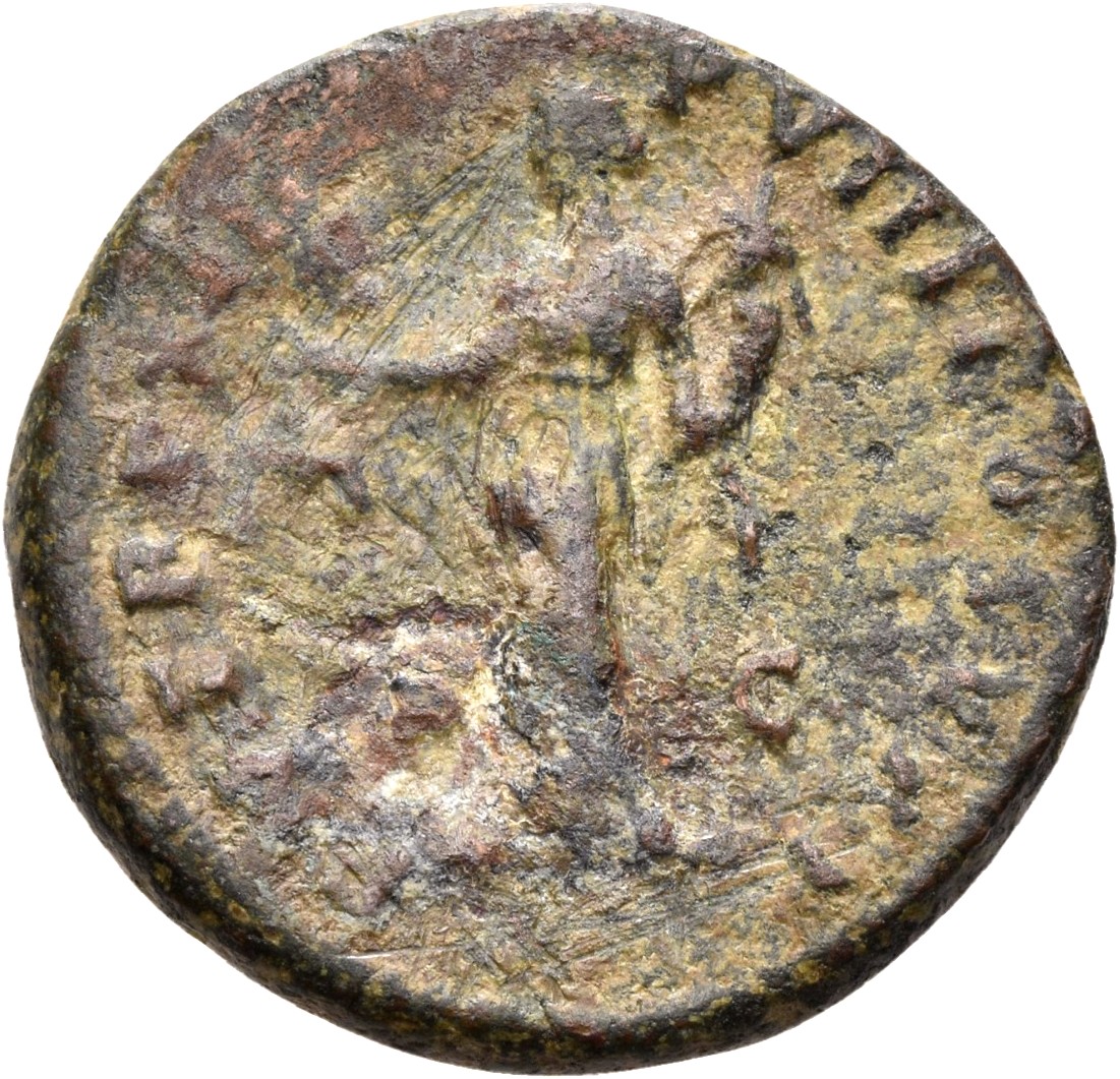 RIC III Commodus 517 Commodus reverse, Aequitas, draped, standing left, holding scales in right hand and cornucopiae in le...