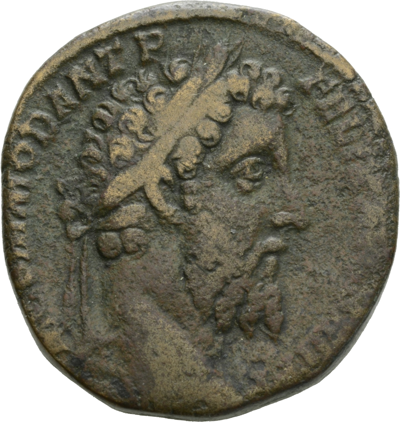 RIC III Commodus 561 Commodus obverse, Head of Commodus, laureate, right