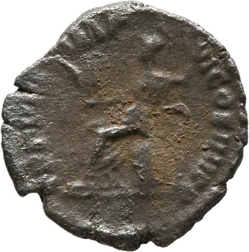 RIC III Commodus 57 Commodus reverse, Roma, helmeted, draped, seated left, holding Victory in extended right hand and spea...