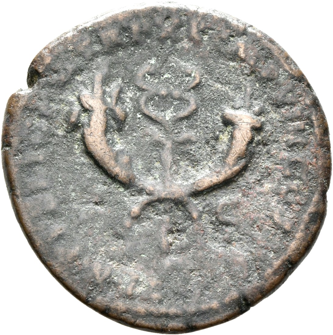 RIC III Commodus 574 Commodus reverse, Caduceus upright between two crossed cornuacopiae