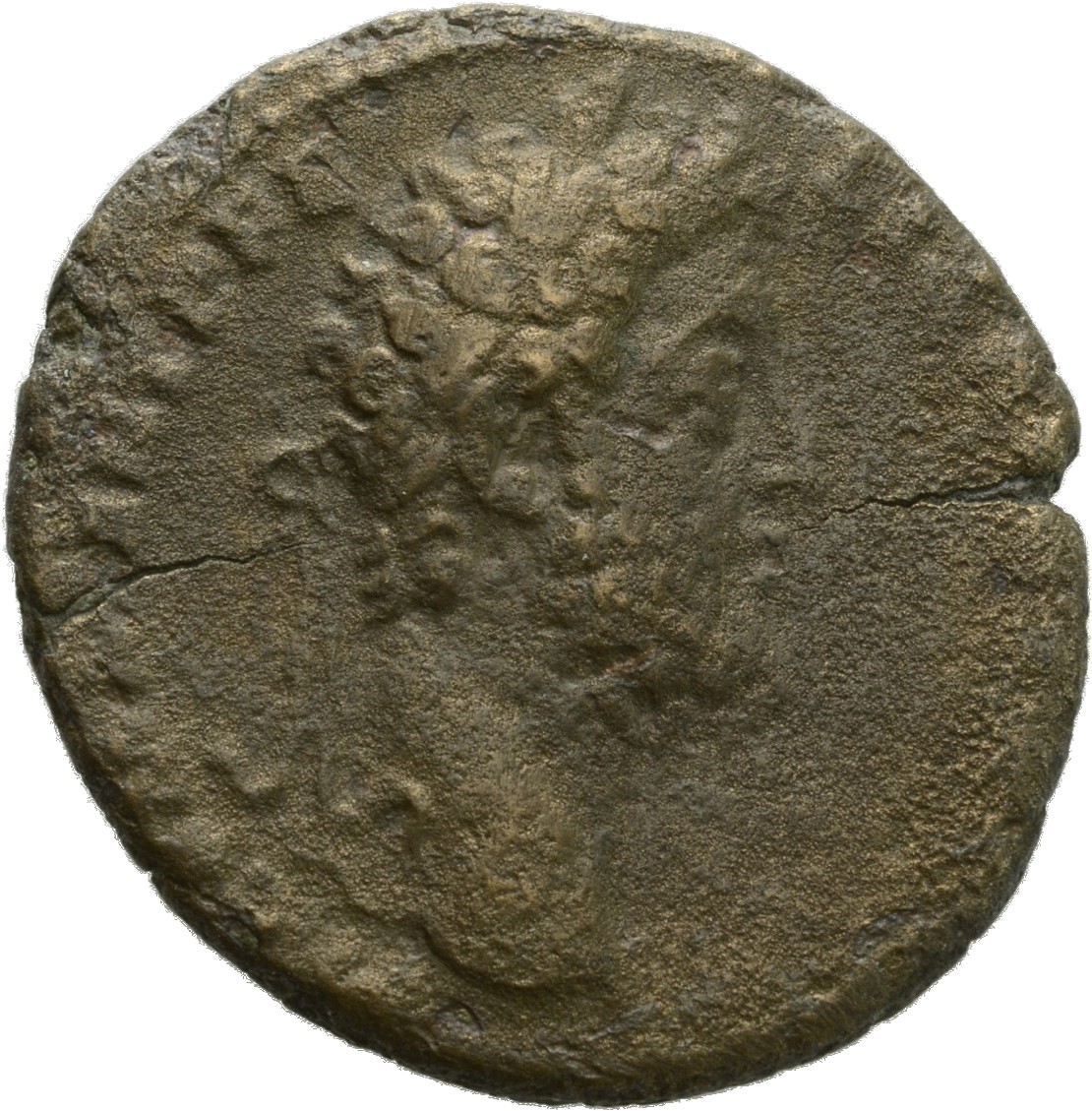 RIC III Commodus 576 Commodus obverse, Head of Commodus, laureate, right