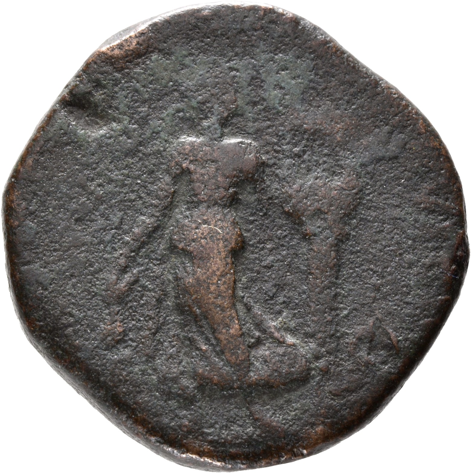 RIC III Commodus 578 Commodus reverse, Apollo, draped in long robe, standing front, head right, holding plectrum in right ...
