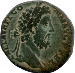 RIC III Commodus 604 Commodus obverse, Head of Commodus, radiate, right