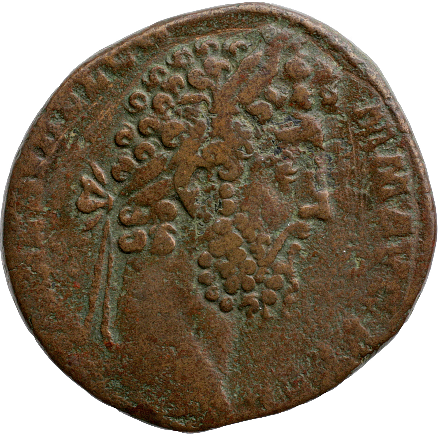 RIC III Commodus 612 Commodus obverse, Head of Commodus, laureate, right