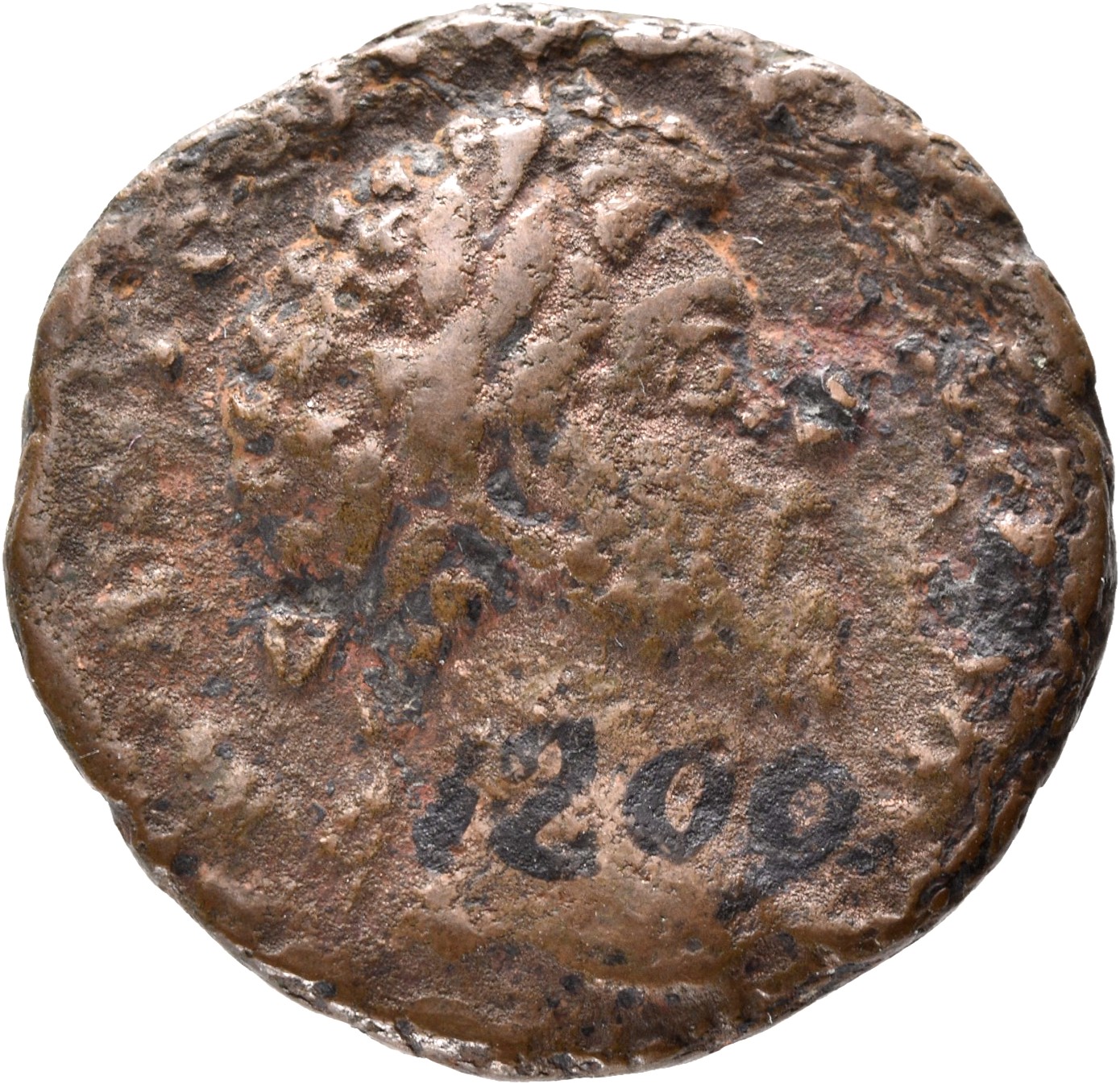 RIC III Commodus 625 Commodus obverse, Head of Commodus, laureate, right