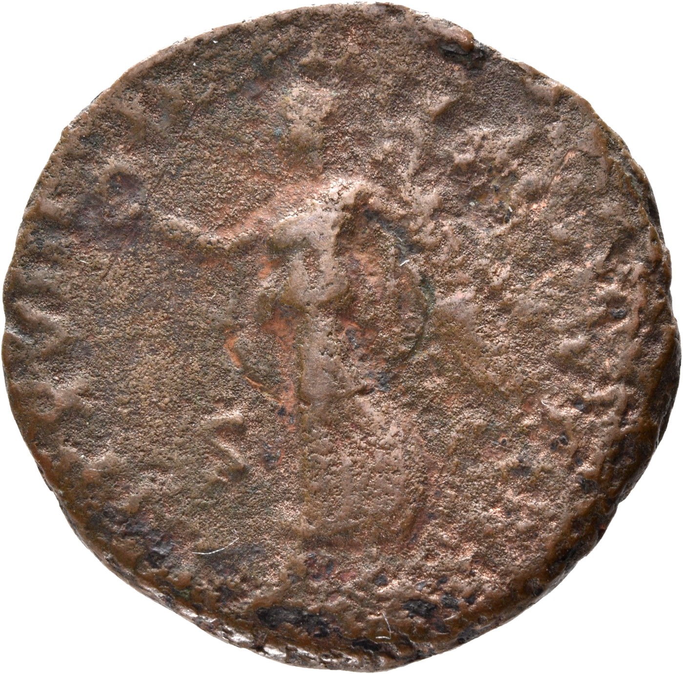 RIC III Commodus 625 Commodus reverse, Victory, winged, draped, advancing left, holding wreath in extended right hand and ...
