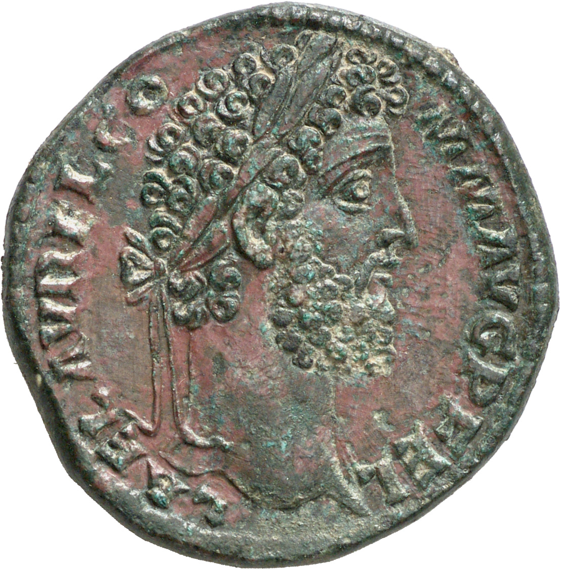 RIC III Commodus 640 Commodus obverse, Head of Commodus, laureate, right