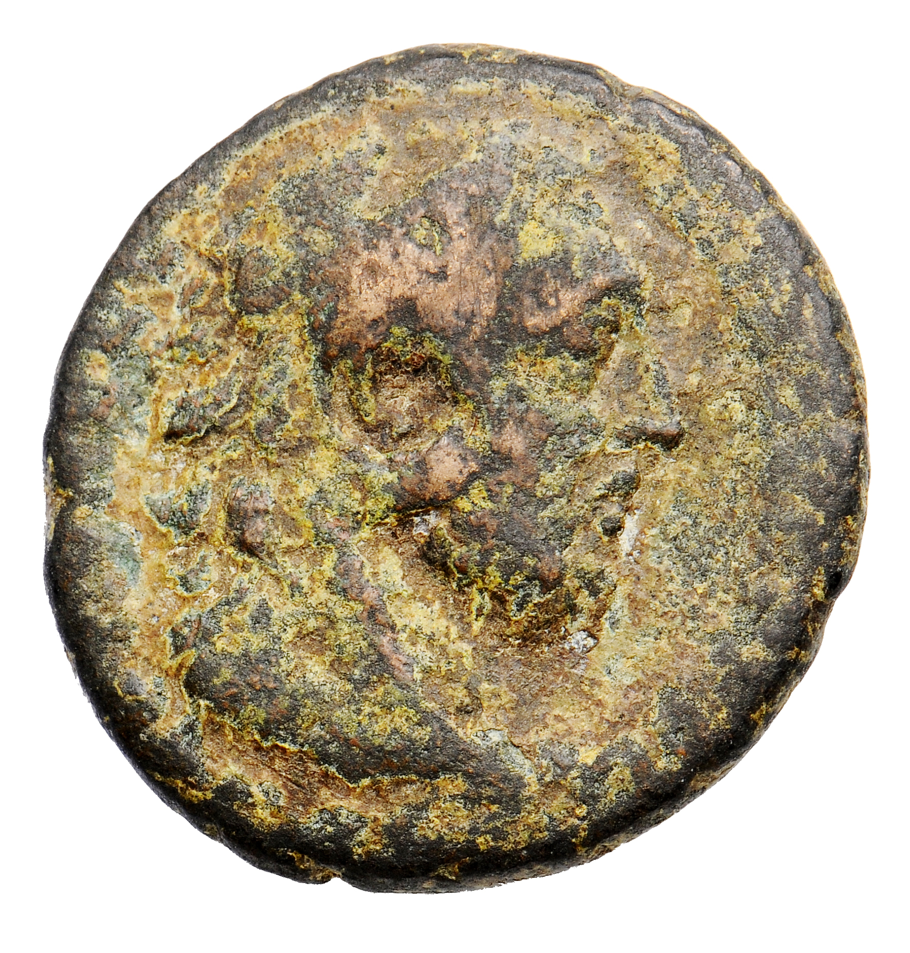 RIC III Commodus 644 Commodus obverse, Head of Commodus, wearing lion-skin, right