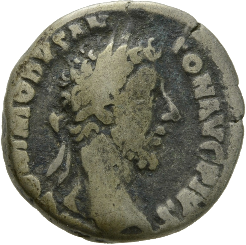 RIC III Commodus 66 Commodus obverse, Head of Commodus, laureate, right