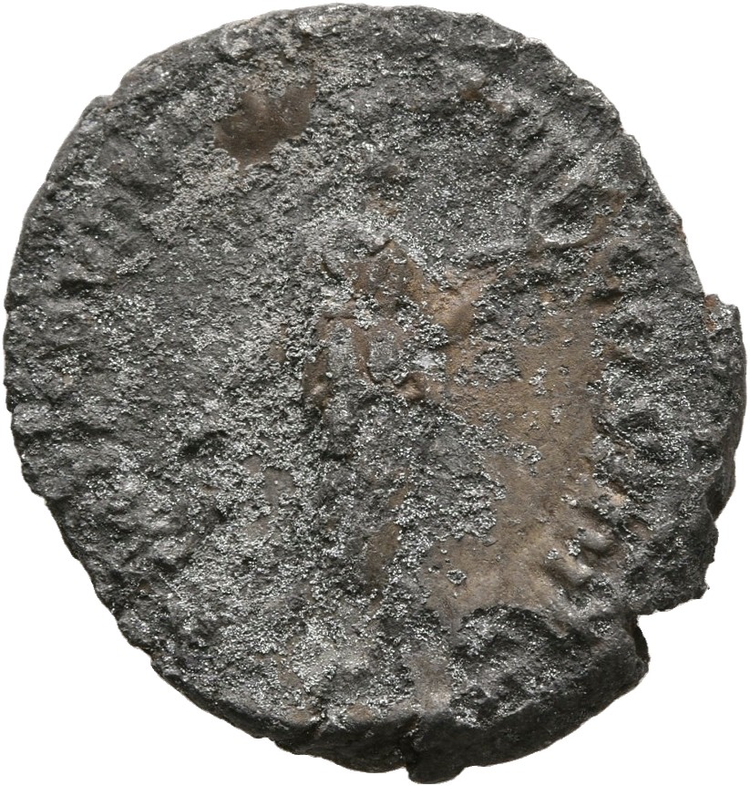RIC III Commodus 91e Commodus reverse, Fides, standing right, holding corn-ears in right hand and basket of fruit in left ...