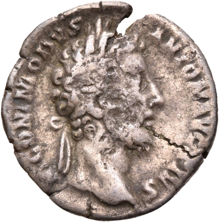 RIC III Commodus 94a Commodus obverse, Head of Commodus, laureate, right