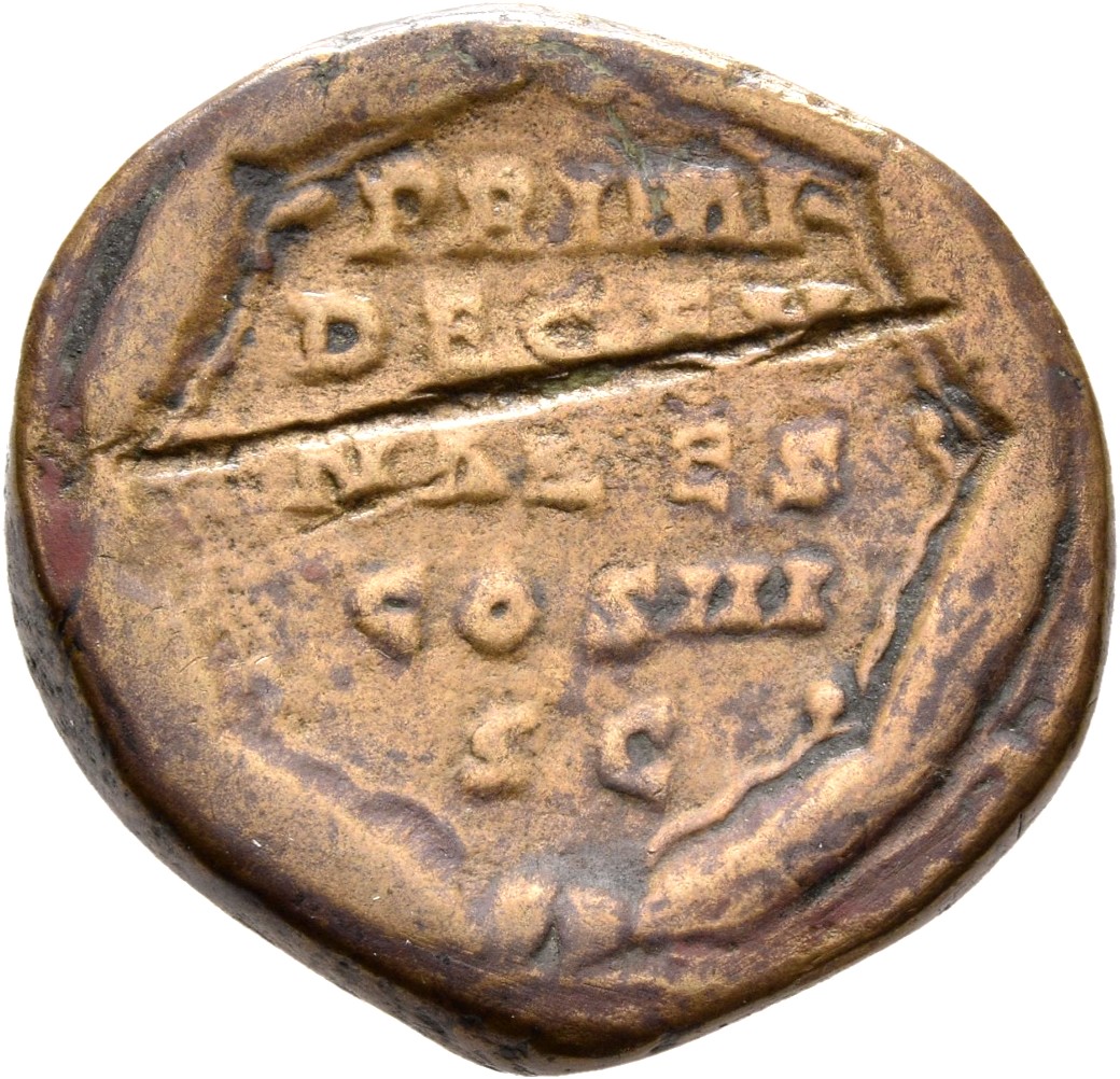 RIC III Marcus Aurelius 1008 Marcus Aurelius reverse, Oak-wreath with legend in five lines inside