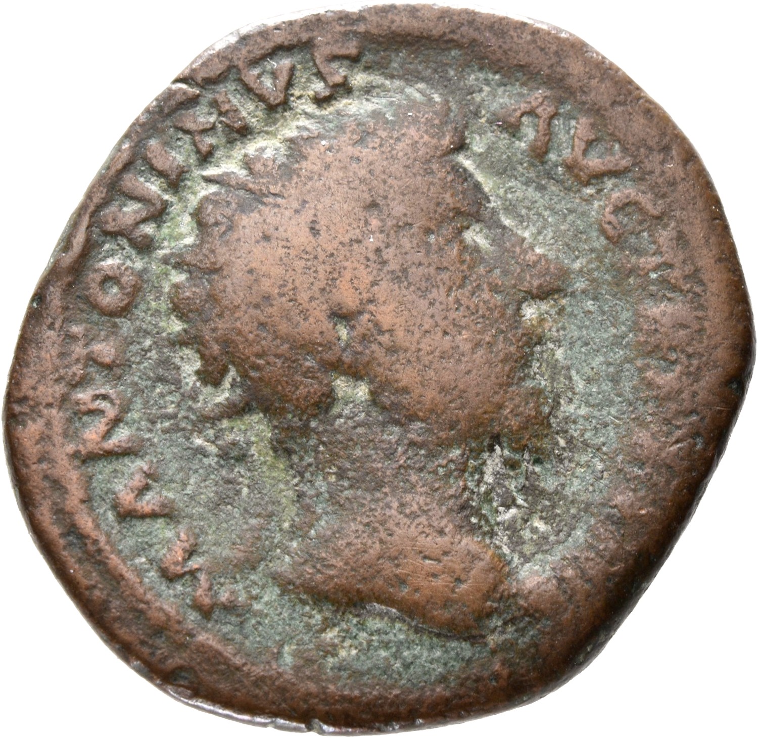 RIC III Marcus Aurelius 1010 Marcus Aurelius obverse, Head of Marcus Aurelius, radiate, right