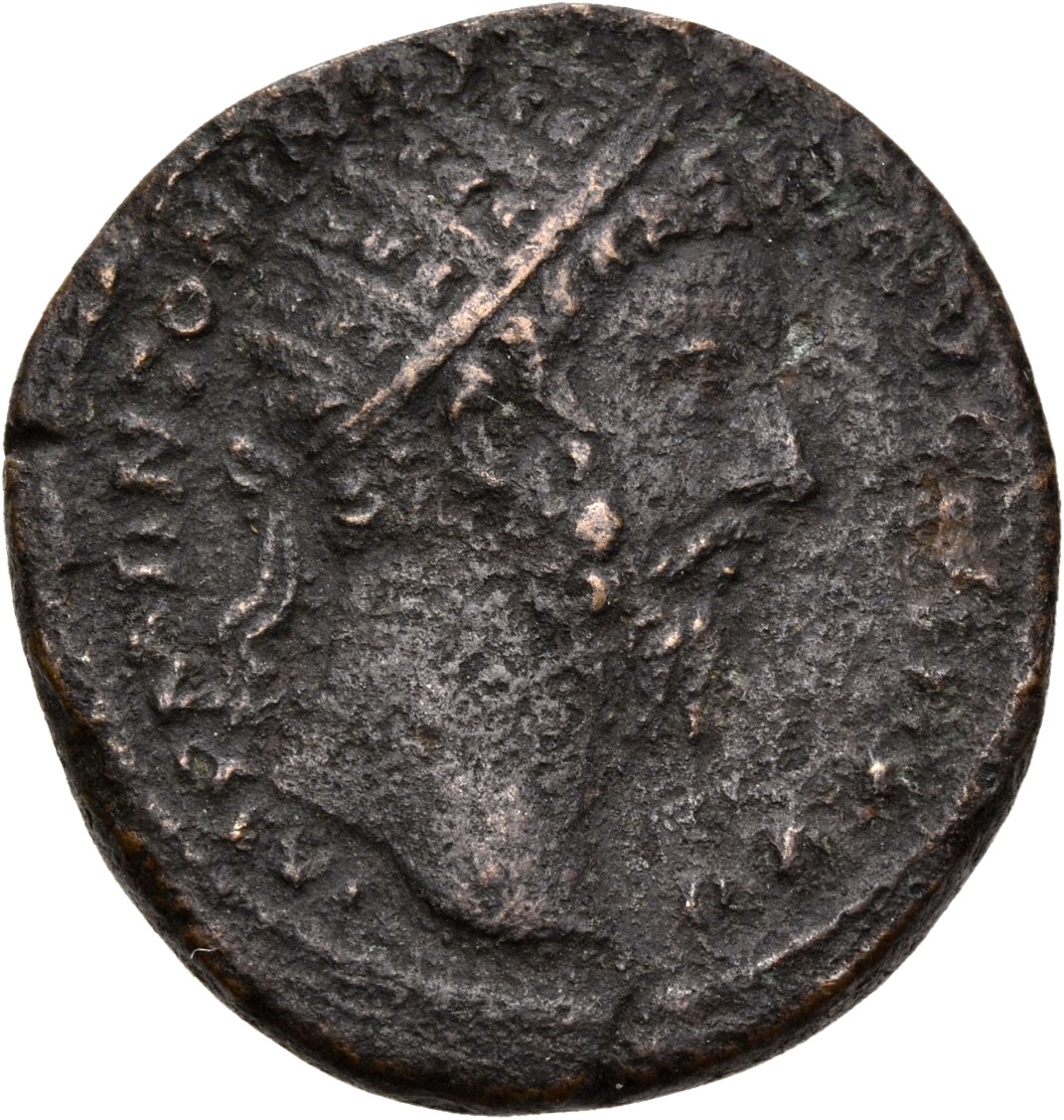 RIC III Marcus Aurelius 1018 Marcus Aurelius obverse, Head of Marcus Aurelius, radiate, right