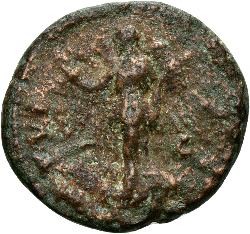 RIC III Marcus Aurelius 1028 Marcus Aurelius reverse, Victory, winged, draped, advancing left, holding wreath in extended ...