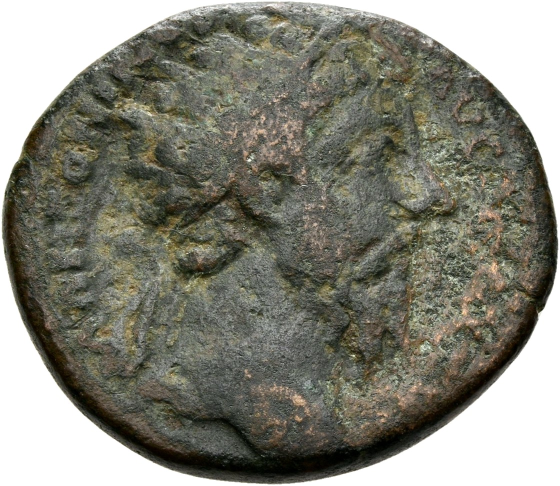 RIC III Marcus Aurelius 1031 Marcus Aurelius obverse, Head of Marcus Aurelius, radiate, right