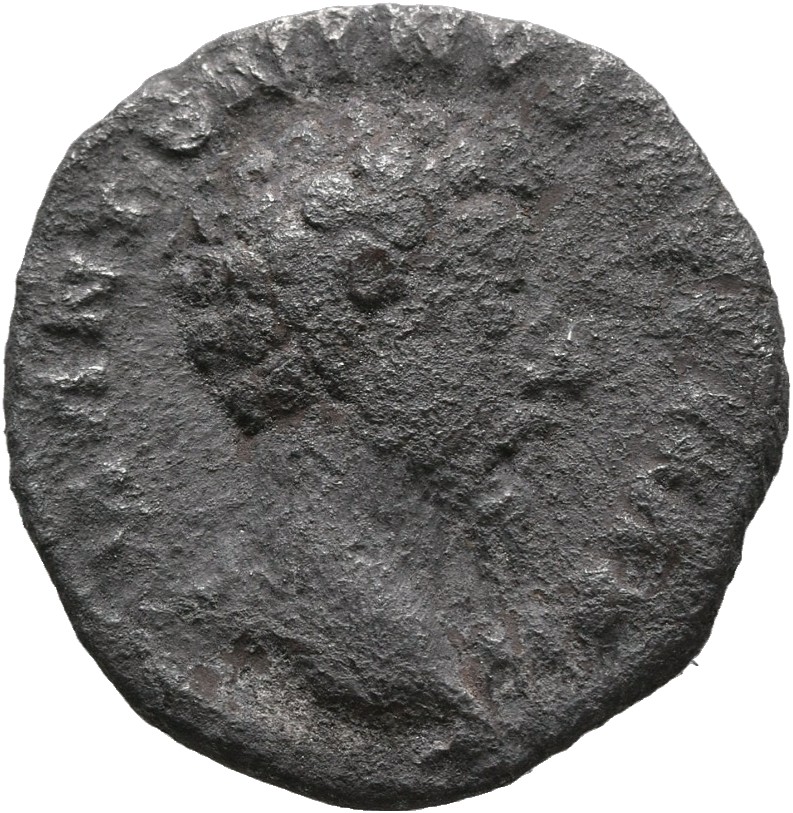 RIC III Marcus Aurelius 106 Marcus Aurelius obverse, Head of Marcus Aurelius, bare, right