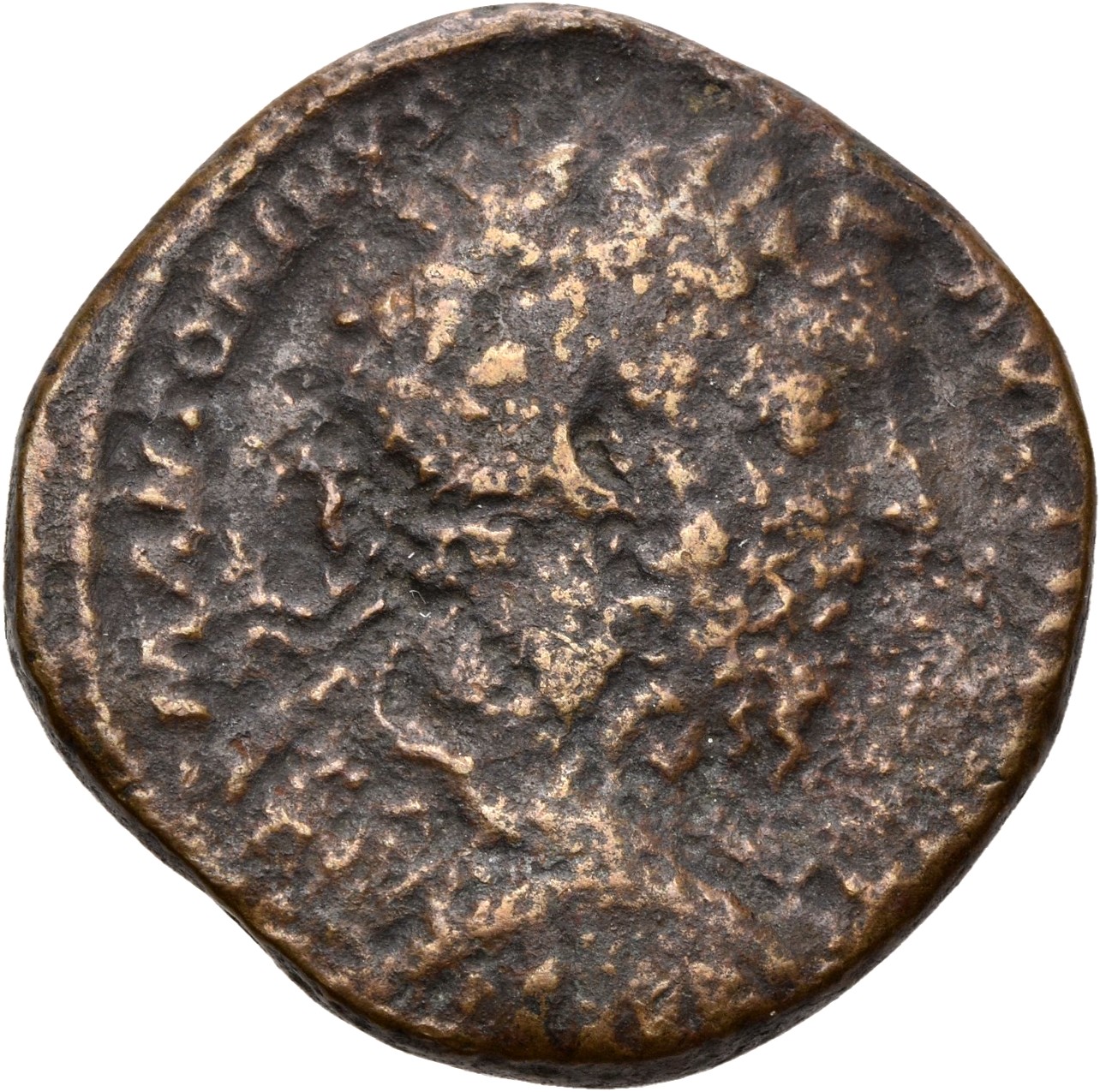 RIC III Marcus Aurelius 1060 Marcus Aurelius obverse, Bust of Marcus Aurelius, laureate, draped, cuirassed, right