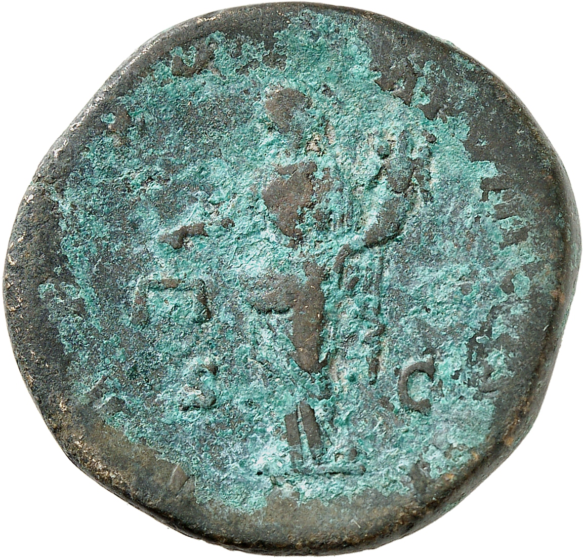 RIC III Marcus Aurelius 1171 Marcus Aurelius reverse, Aequitas, draped, standing left, holding scales in right hand and co...