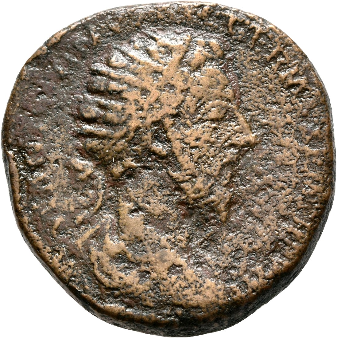 RIC III Marcus Aurelius 1189 Marcus Aurelius obverse, Bust of Marcus Aurelius, radiate, draped, right