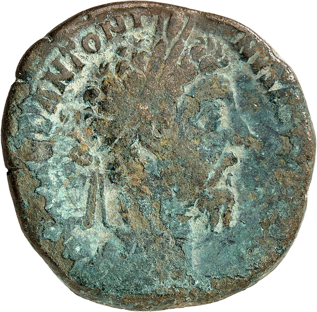 RIC III Marcus Aurelius 1227 Marcus Aurelius obverse, Head of Marcus Aurelius, laureate, right
