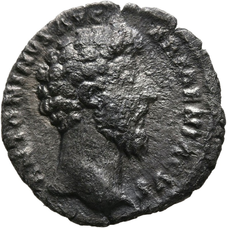 RIC III Marcus Aurelius 123 Marcus Aurelius obverse, Head of Marcus Aurelius, bare, right