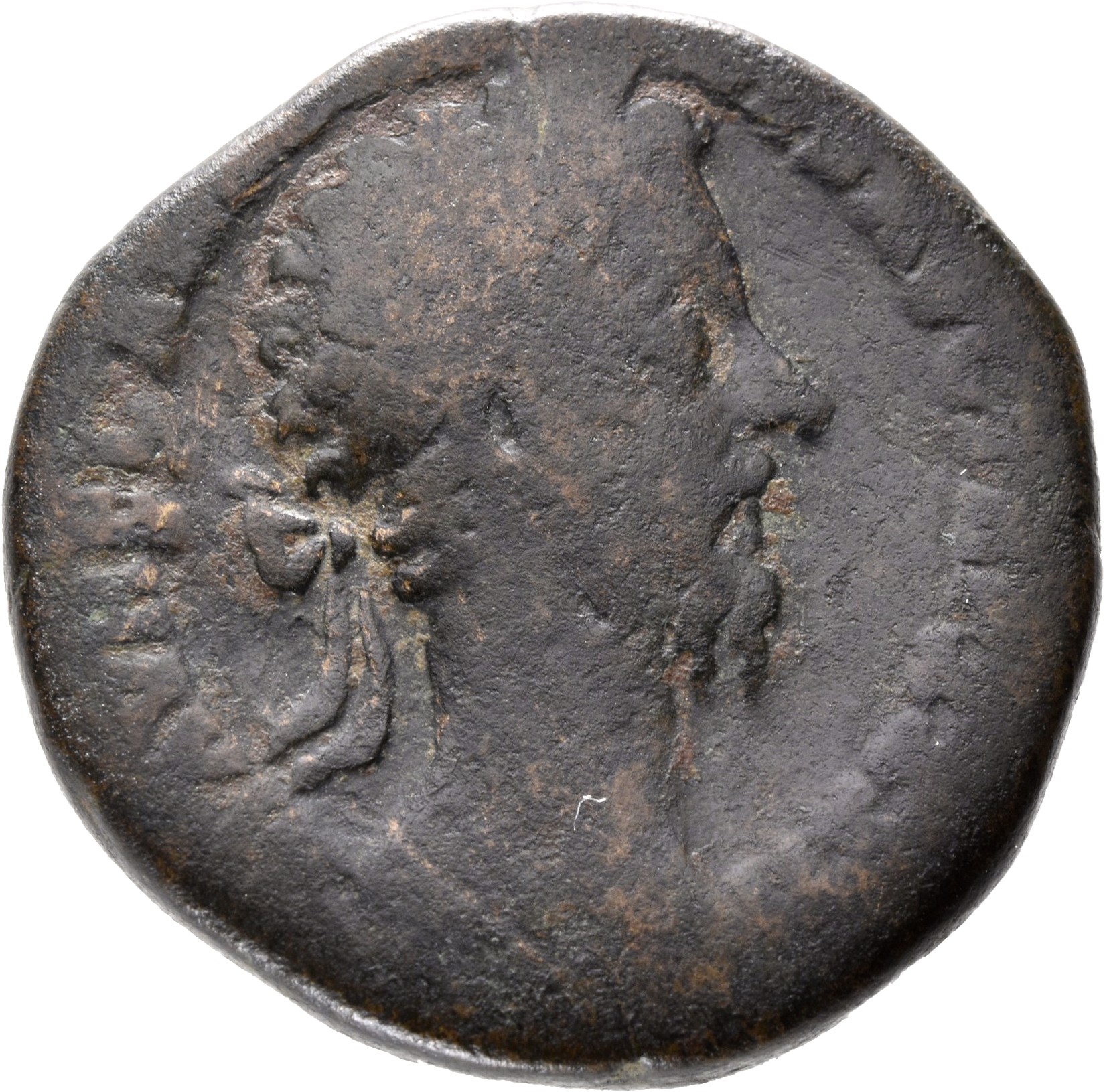 RIC III Marcus Aurelius 1230 Marcus Aurelius obverse, Head of Marcus Aurelius, laureate, right