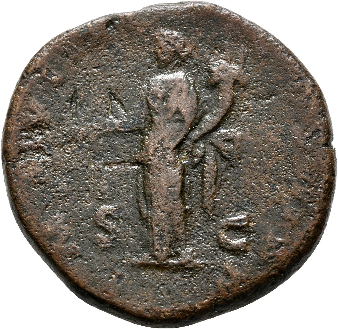 RIC III Marcus Aurelius 1232 Marcus Aurelius reverse, Aequitas, draped, standing left, holding scales in right hand and co...