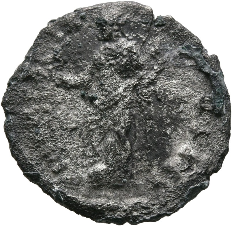 RIC III Marcus Aurelius 135 Marcus Aurelius reverse, Felicitas, draped, standing left, holding caduceus in right hand and ...