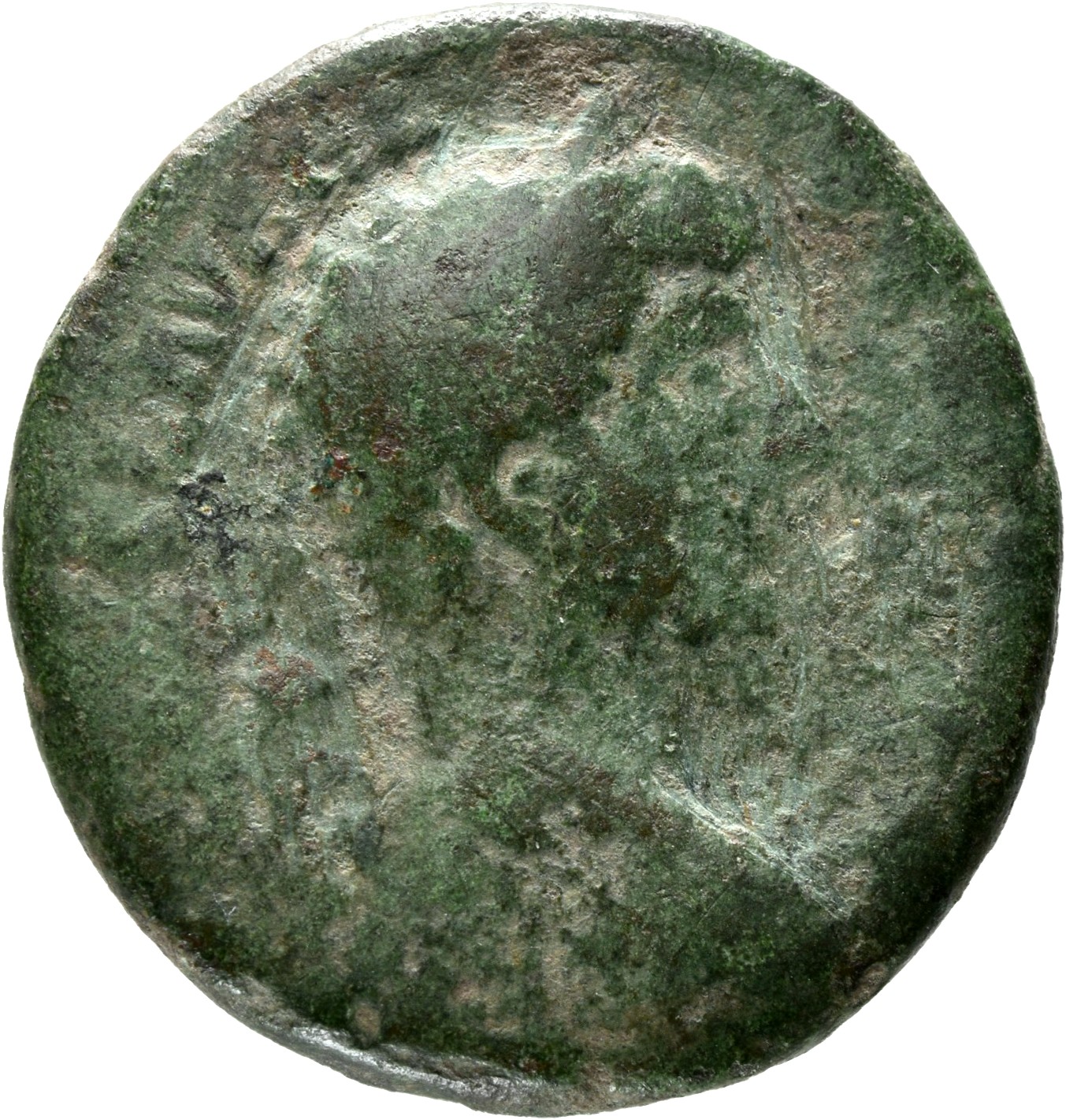 RIC III Marcus Aurelius 1352 Marcus Aurelius obverse, Head of Lucius Verus, laureate, right