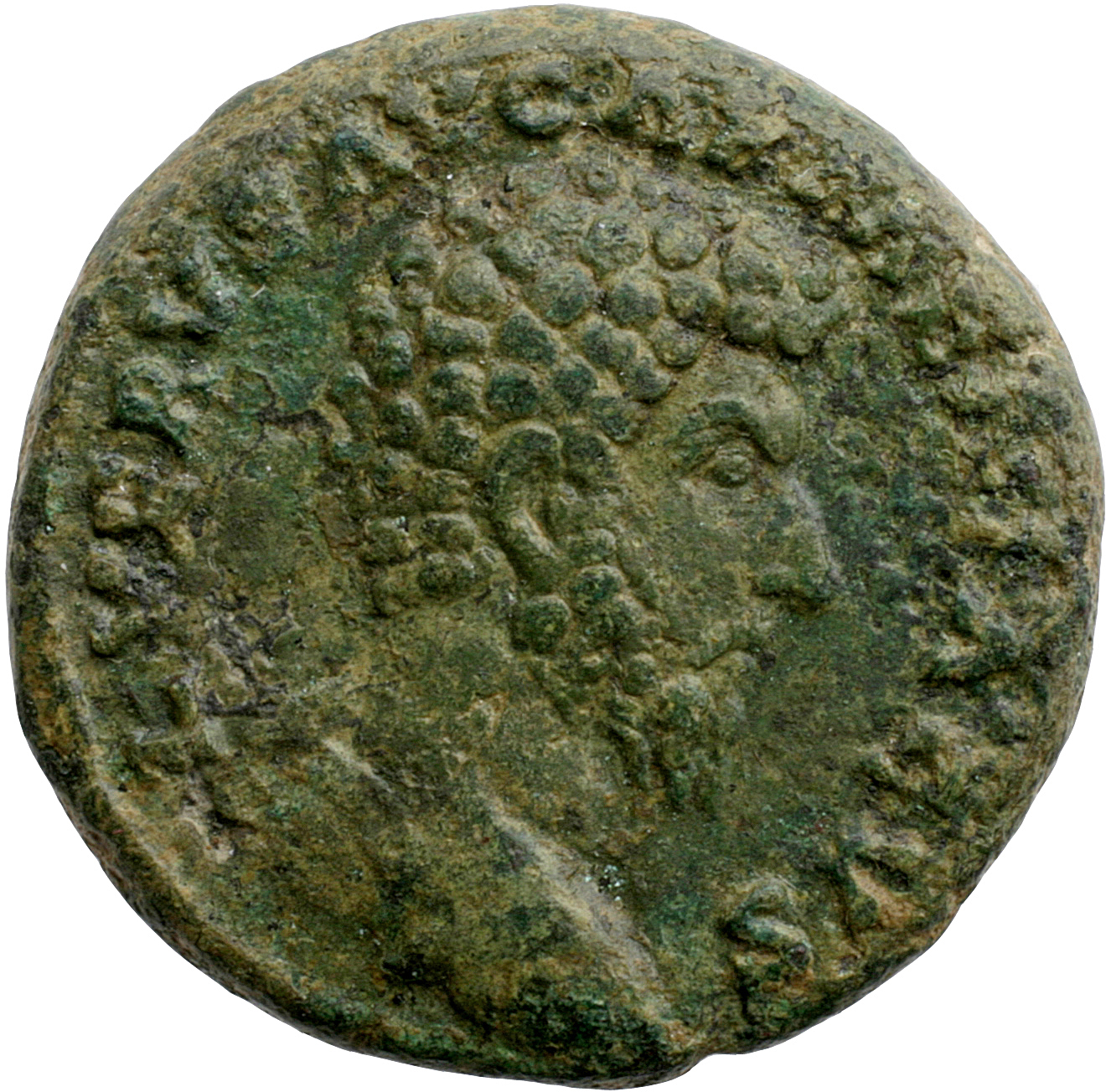 RIC III Marcus Aurelius 1364 Marcus Aurelius obverse, Head of Lucius Verus, bare, right
