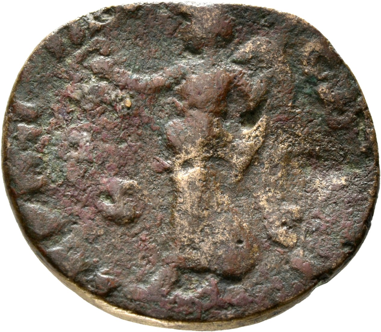 RIC III Marcus Aurelius 1393 Marcus Aurelius reverse, Victory, winged, draped, advancing left, holding wreath in extended ...