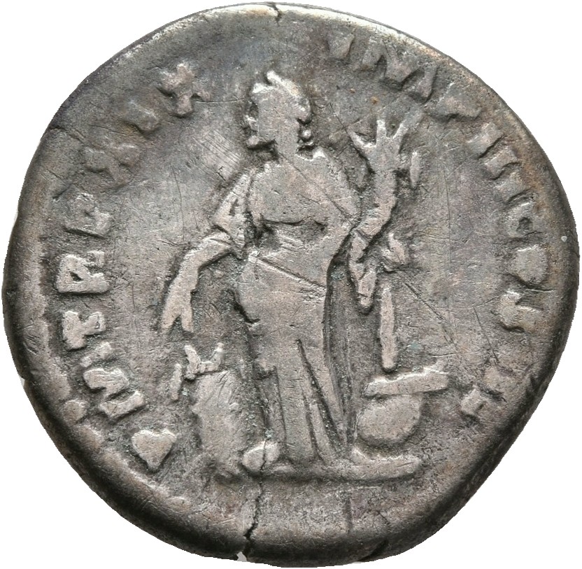 RIC III Marcus Aurelius 142 Marcus Aurelius reverse, Annona, standing front, head left, holding corn-ears in right hand an...