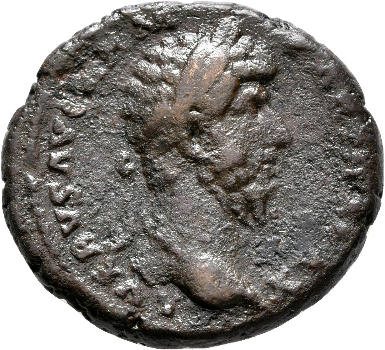 RIC III Marcus Aurelius 1448 Marcus Aurelius obverse, Head of Lucius Verus, laureate, right