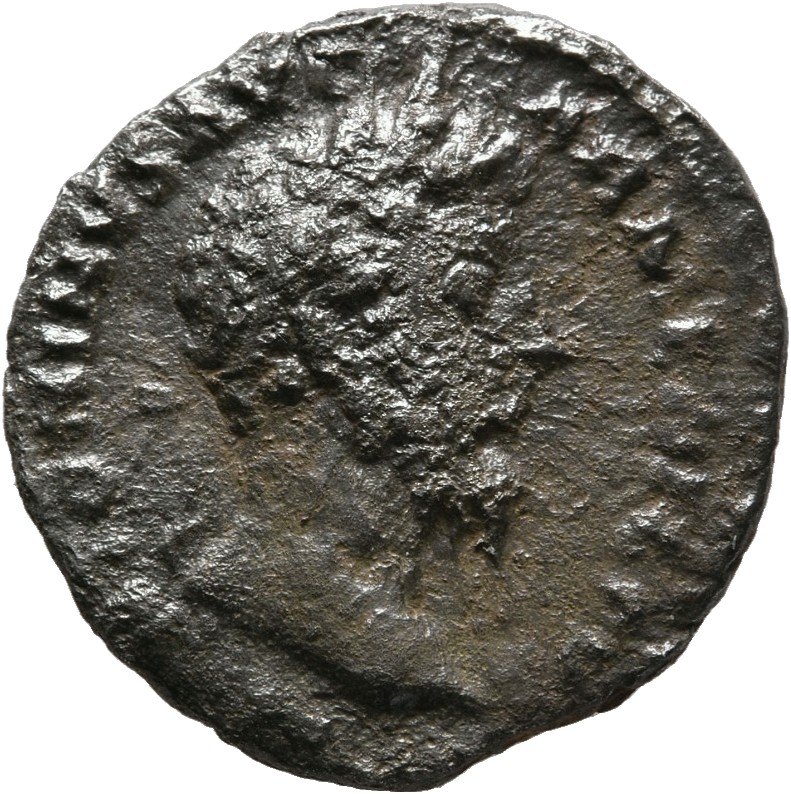 RIC III Marcus Aurelius 146 Marcus Aurelius obverse, Head of Marcus Aurelius, laureate, right