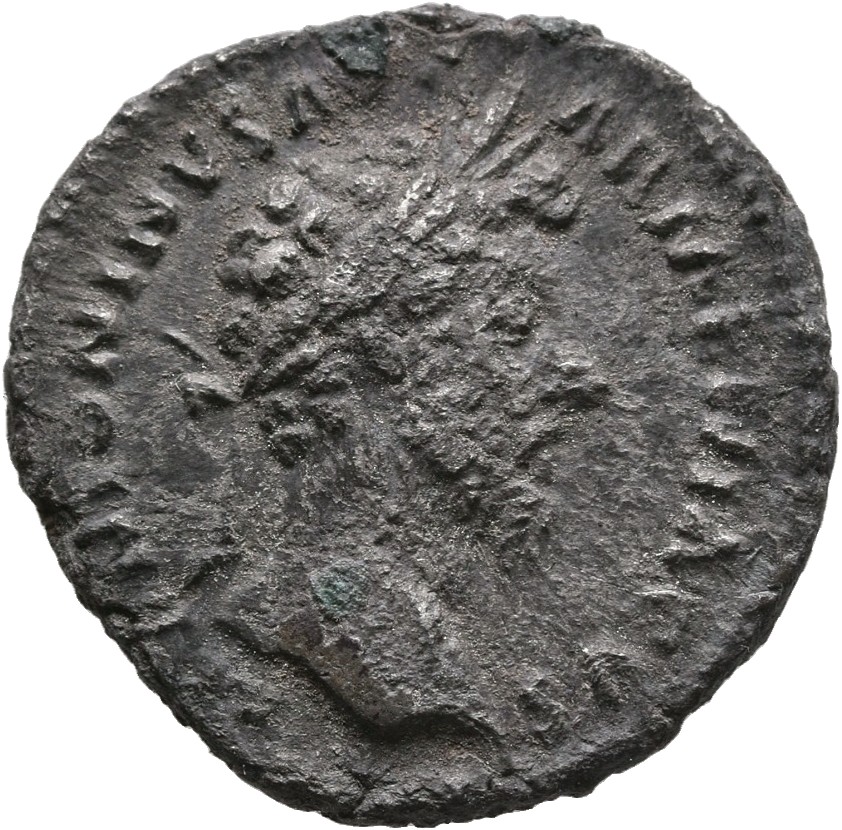 RIC III Marcus Aurelius 148 Marcus Aurelius obverse, Head of Marcus Aurelius, laureate, right