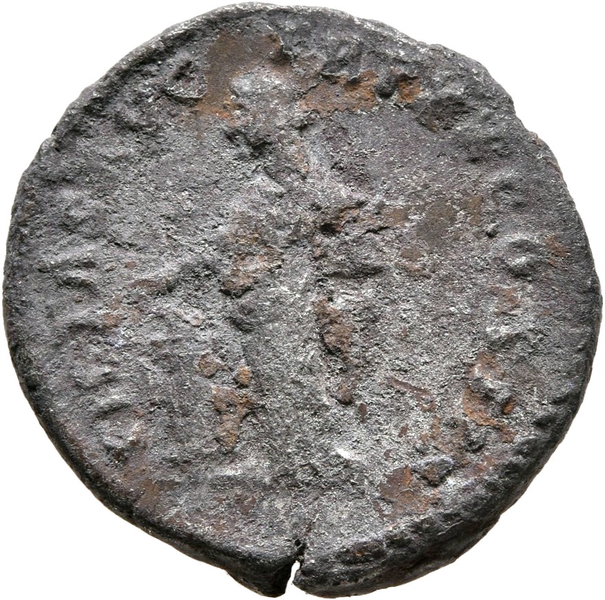 RIC III Marcus Aurelius 149 Marcus Aurelius reverse, Pietas, veiled, draped, standing left, sacrificing out of patera in r...