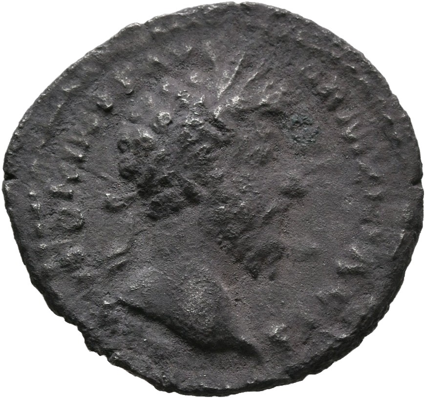 RIC III Marcus Aurelius 151 Marcus Aurelius obverse, Head of Marcus Aurelius, laureate, right