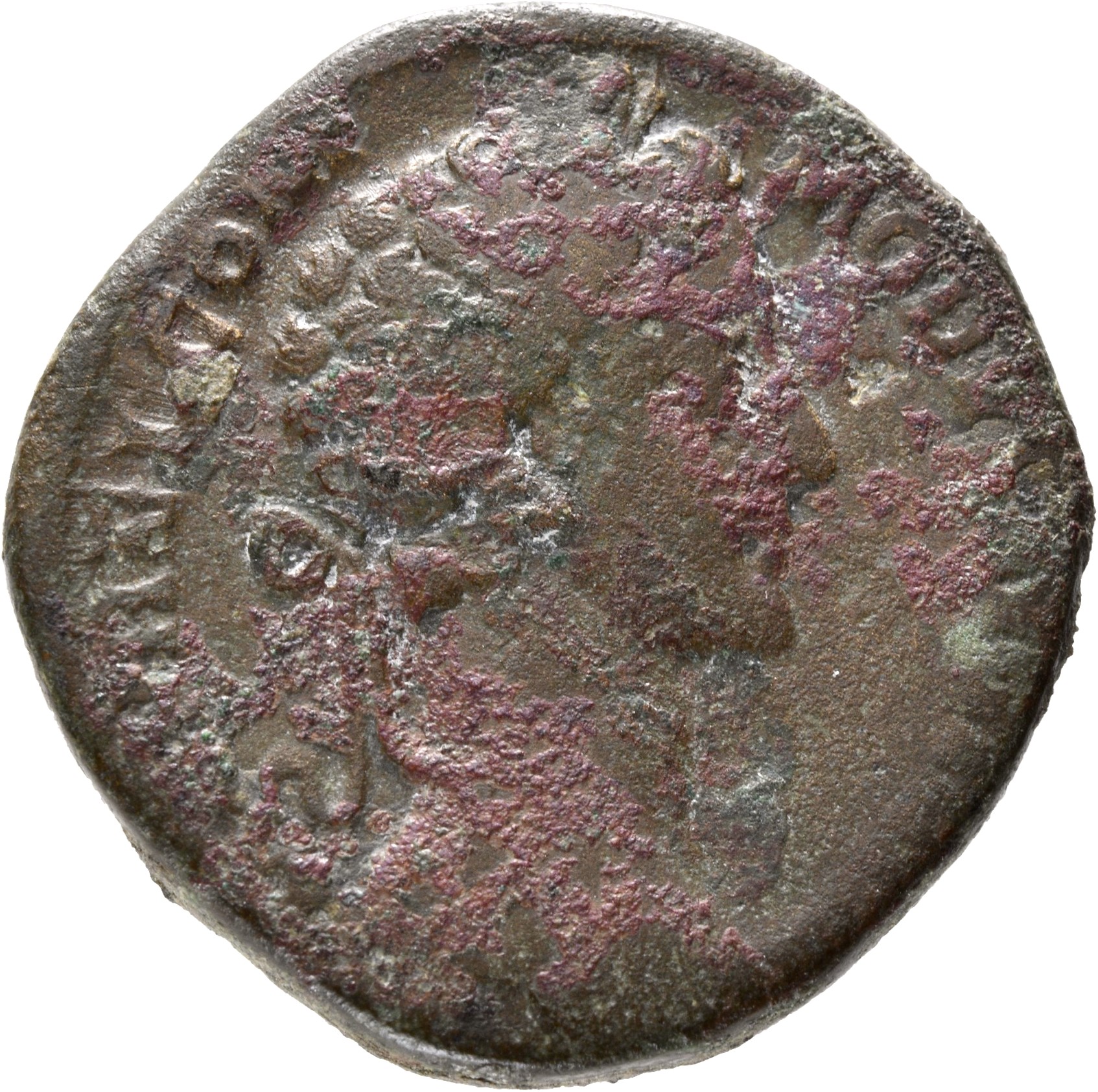 RIC III Marcus Aurelius 1588 Marcus Aurelius obverse, Head of Commodus, laureate, right