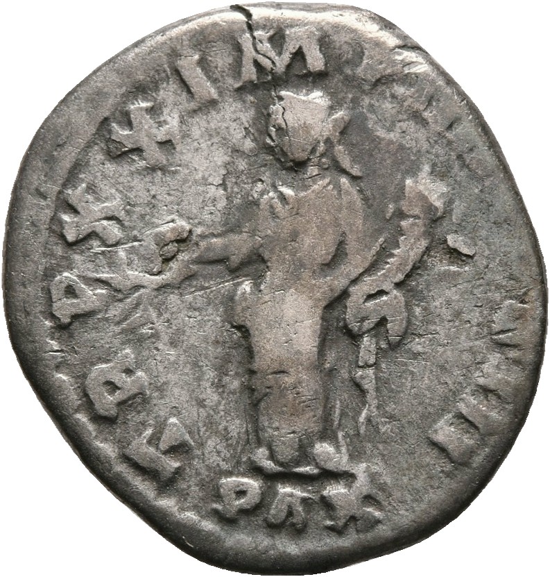 RIC III Marcus Aurelius 159 Marcus Aurelius reverse, Pax, draped, seated left, holding branch in right hand and cornucopia...
