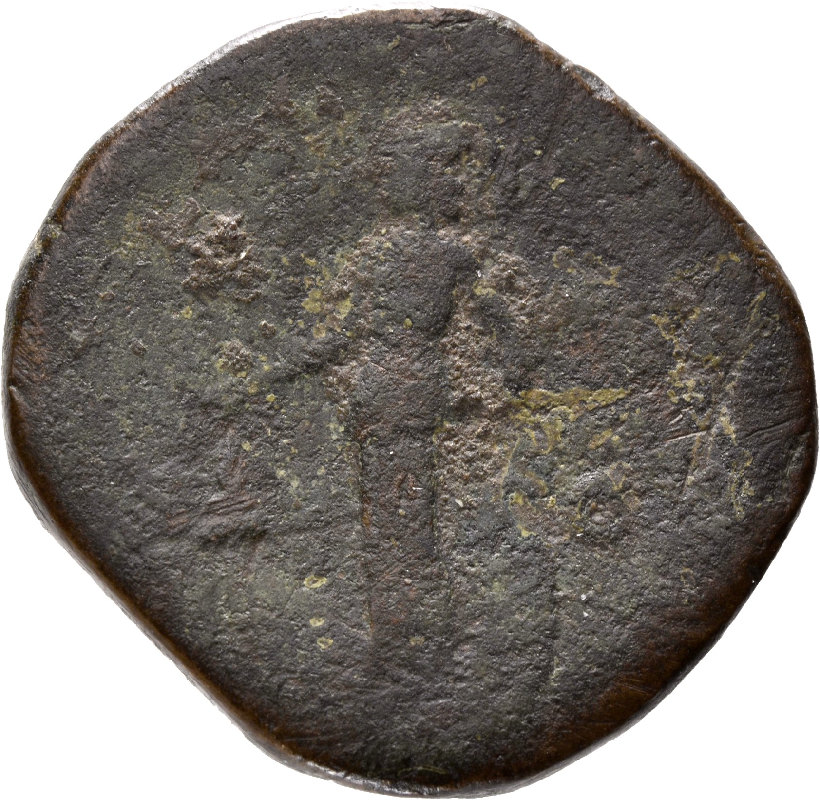 RIC III Marcus Aurelius 1599 Marcus Aurelius reverse, Minerva, helmeted, draped, standing left, droping incense from right...