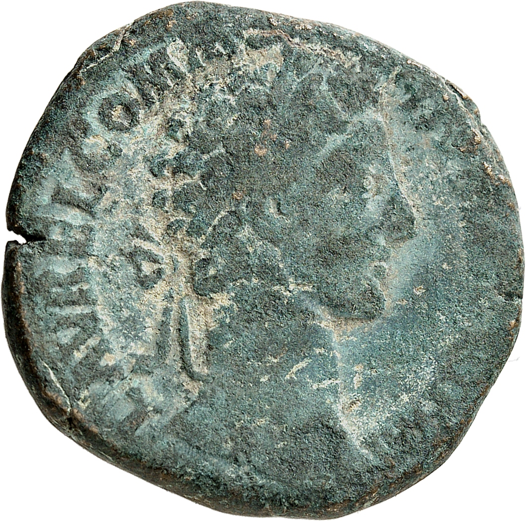 RIC III Marcus Aurelius 1607 Marcus Aurelius obverse, Head of Commodus, laureate, right