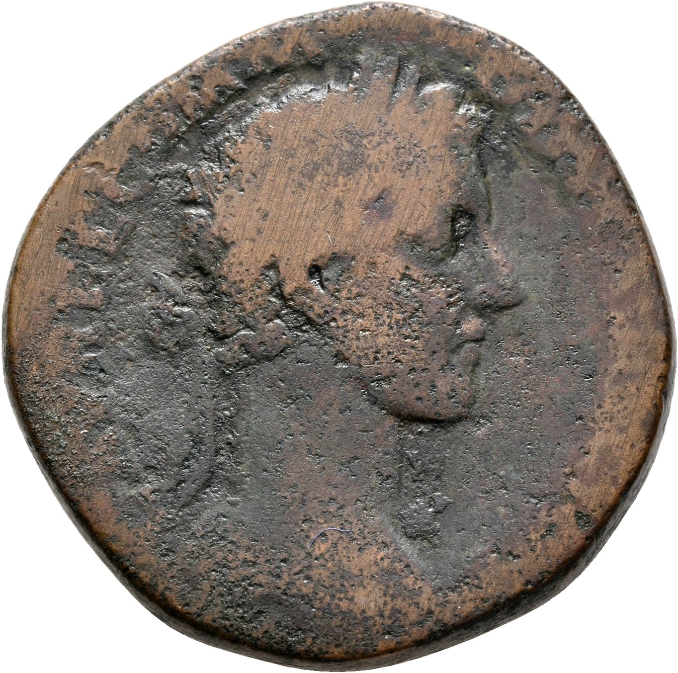 RIC III Marcus Aurelius 1612 Marcus Aurelius obverse, Head of Commodus, laureate, right