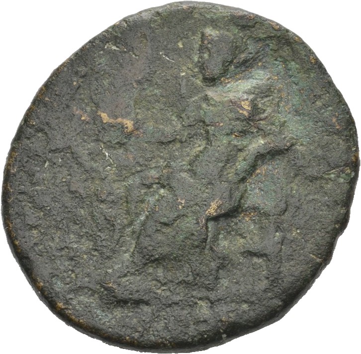 RIC III Marcus Aurelius 1627 Marcus Aurelius reverse, Concordia, draped, seated left on throne, holding patera in right ha...