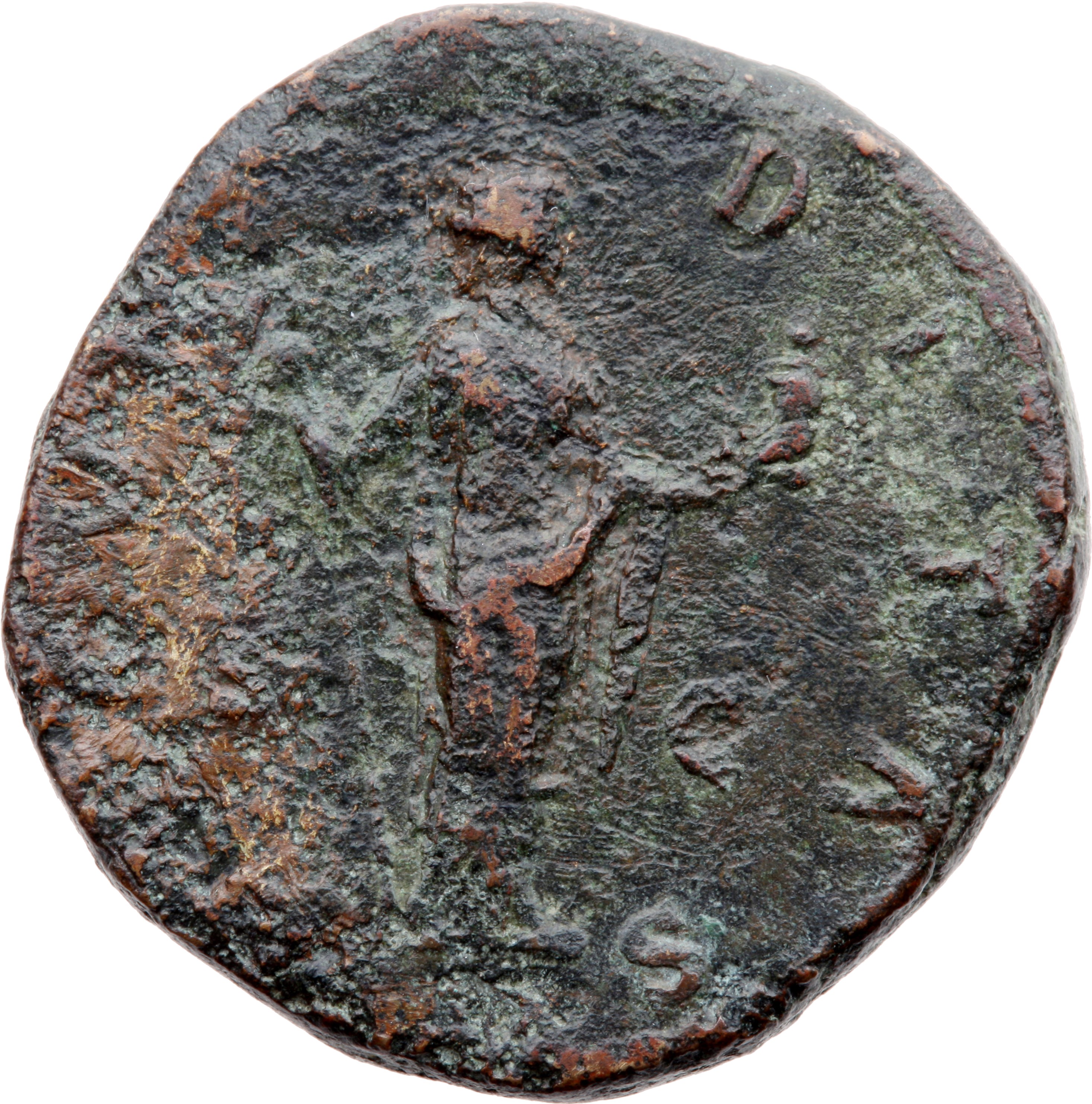 RIC III Marcus Aurelius 1638 Marcus Aurelius reverse, Fecunditas, draped, standing right, holidng sceptre in right hand an...