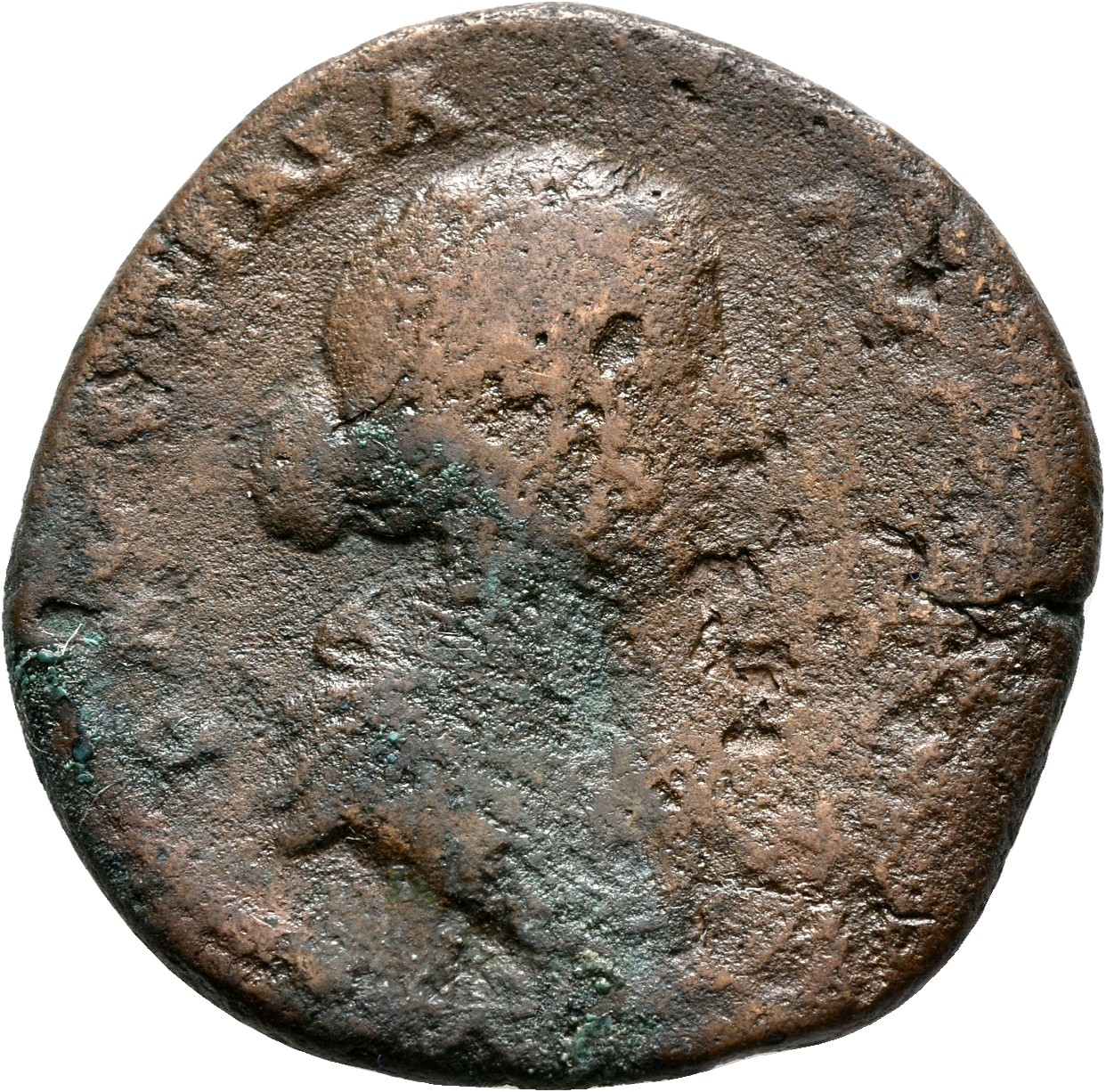 RIC III Marcus Aurelius 1639 Marcus Aurelius obverse, Bust of Faustina the Younger, draped, sometimes diademed, hair elabo...