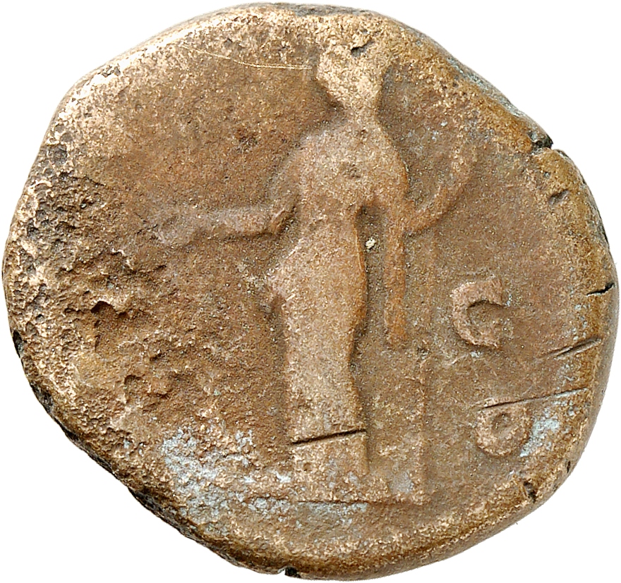 RIC III Marcus Aurelius 1647 Marcus Aurelius reverse, Juno, draped, standing left, holding patera in extended right hand a...