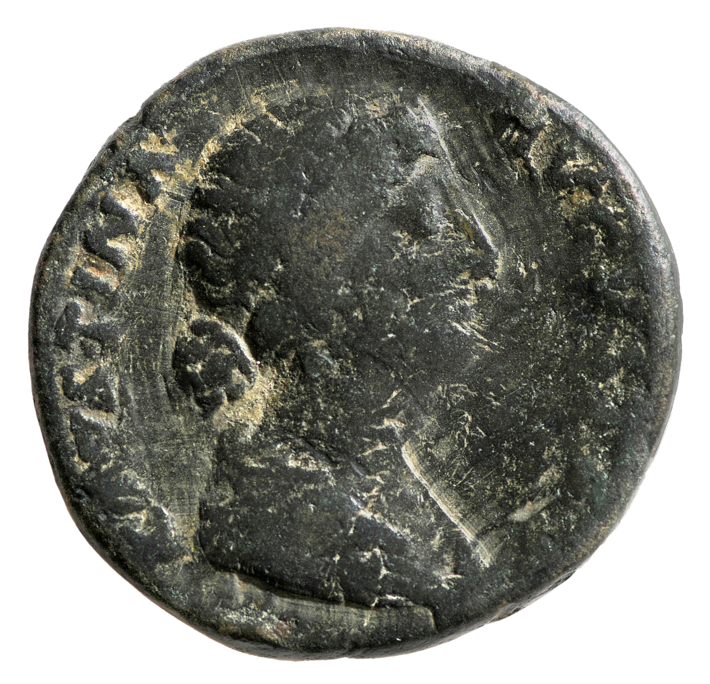 RIC III Marcus Aurelius 1651 Marcus Aurelius obverse, Bust of Faustina the Younger, draped, sometimes double row of pearls...
